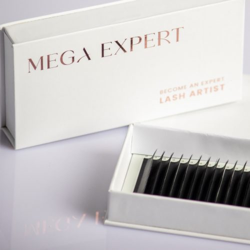 Tálcás műszempilla, Mega Expert Premium Collection, 0,07 MIX